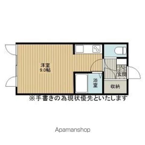 カーサーオーロックス壱番館(1K/2階)の間取り写真