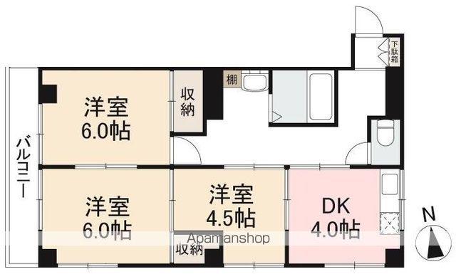 正英社ビル(3DK/2階)の間取り写真