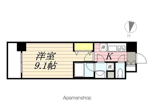 BELLMIERE(1K/3階)の間取り写真