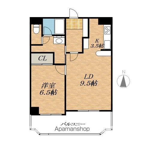 NCウイング5(1LDK/7階)の間取り写真