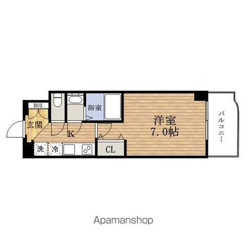 ラグゼNISHINAGAHORI(1K/15階)の間取り写真