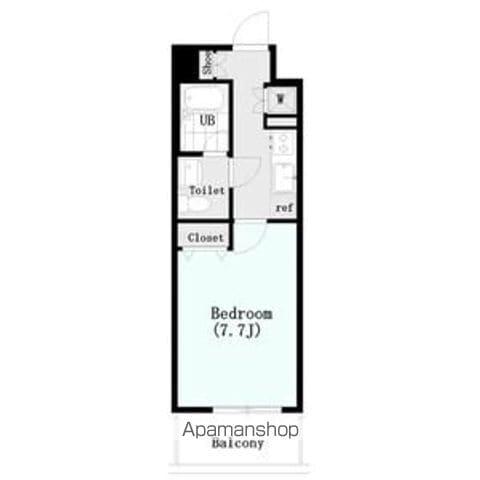 レベント高円寺(1K/1階)の間取り写真