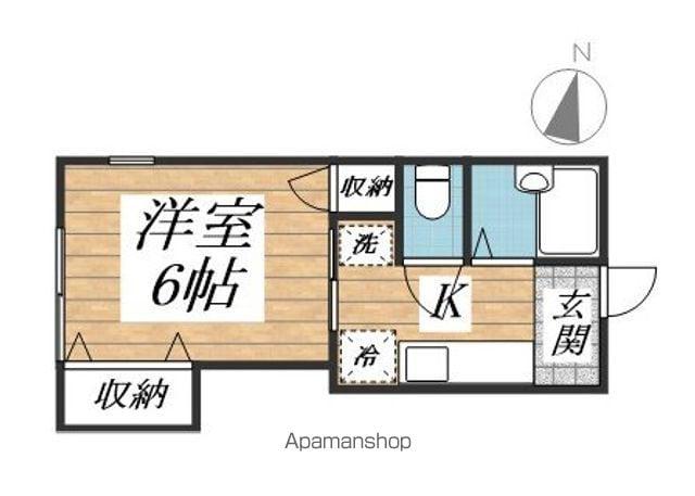 HOUSE NK Ⅰ(1K/2階)の間取り写真