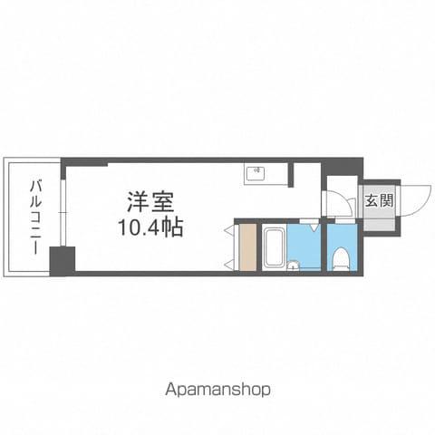 クリオ行啓通参番館(ワンルーム/2階)の間取り写真