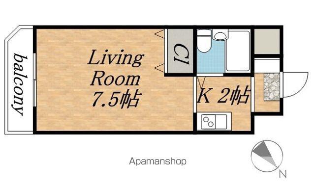 メゾン・ド・ウルス(1K/3階)の間取り写真