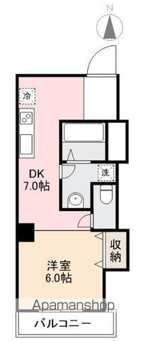 サニーハイツ松島(1DK/3階)の間取り写真