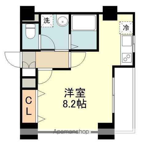 ヴィアーレ堤(1K/3階)の間取り写真