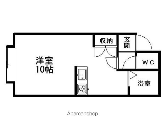 ローヤルハイツ文京台(1K/2階)の間取り写真