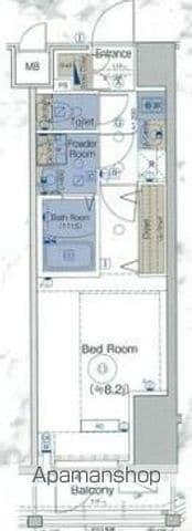 エステムプラザ横濱関内(1K/4階)の間取り写真