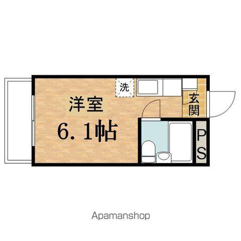 マリオン八王子2(ワンルーム/3階)の間取り写真