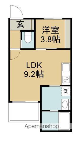 LIEN鯨多(1LDK/2階)の間取り写真