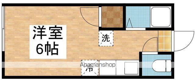 コーポあゆ(ワンルーム/2階)の間取り写真