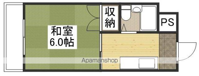 富田町共同ビル(1K/5階)の間取り写真
