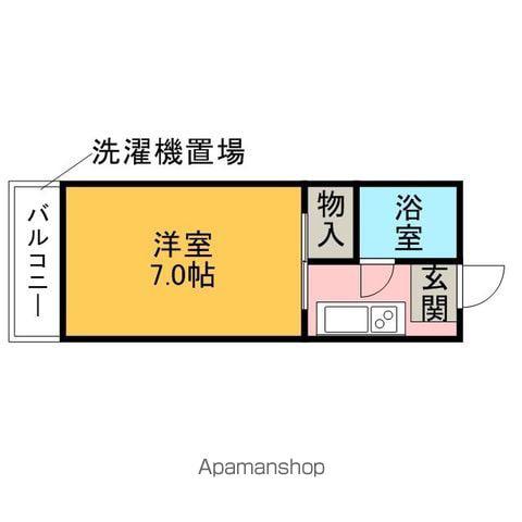 コーポみなみ(1K/1階)の間取り写真