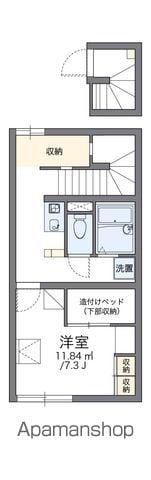 レオパレスミューセントMAYU(1K/2階)の間取り写真