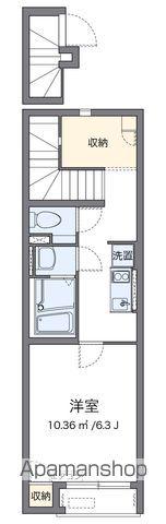 レオネクストムーンハウス(1K/2階)の間取り写真