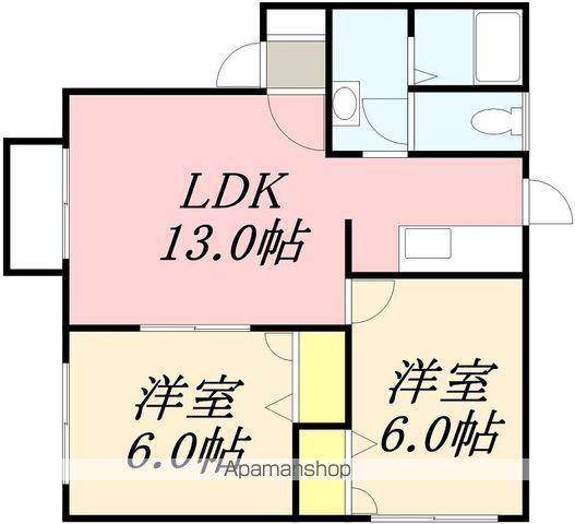タイム日吉(2LDK/2階)の間取り写真