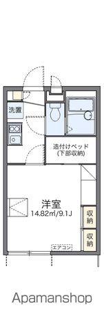 レオパレスOSHIMA(1K/1階)の間取り写真