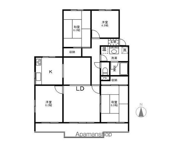ステイツハウス栗田(4LDK/2階)の間取り写真