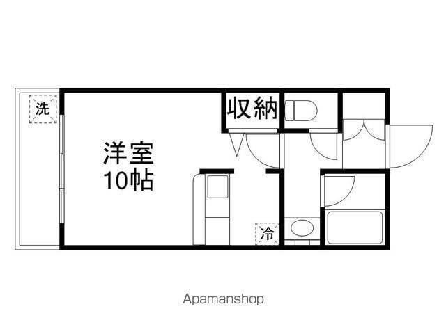 アネックス池田(ワンルーム/1階)の間取り写真