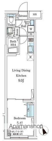 CREATIF駒澤大学前(1LDK/1階)の間取り写真
