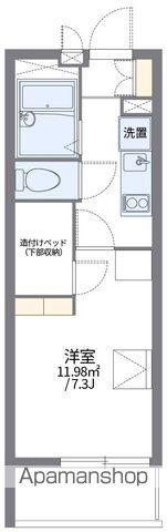 レオパレスCLOVER(1K/3階)の間取り写真