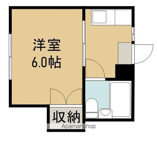 コーポ石山(1K/1階)の間取り写真