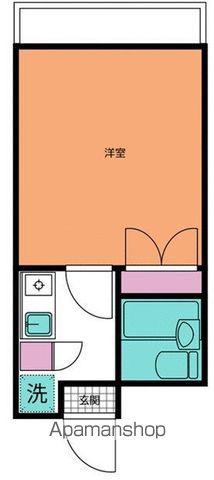 ピアシティ2(1K/2階)の間取り写真