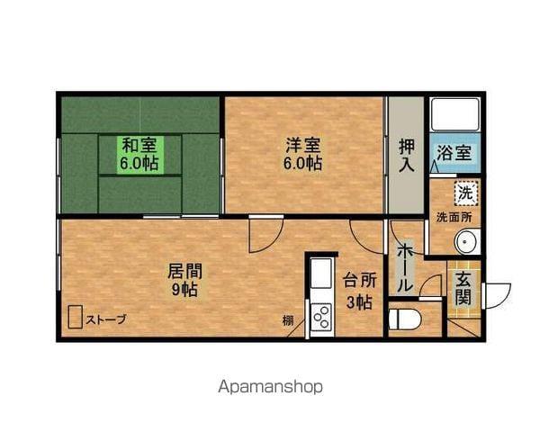 パレスエリーゼセブン(2LDK/2階)の間取り写真