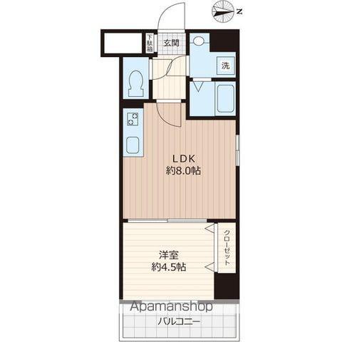 RISE COURT G&G(1LDK/4階)の間取り写真