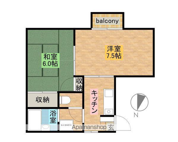 アイユウパレスK5(2K/2階)の間取り写真