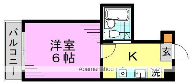 それいゆ(1K/2階)の間取り写真