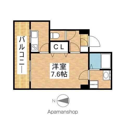 コンフォート松軒(1K/3階)の間取り写真