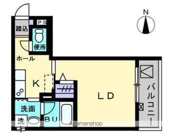 MAISON DE QUATRE Ⅲ(1K/3階)の間取り写真