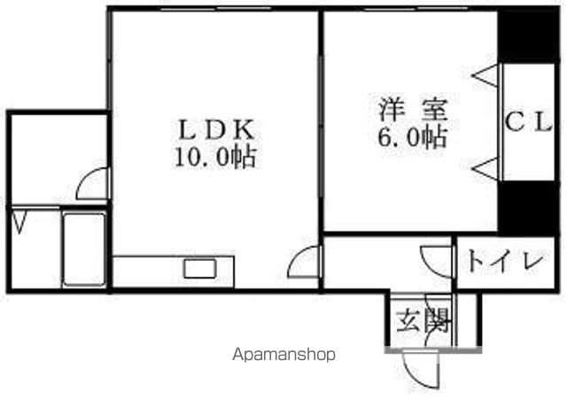 山内ビル(3LDK/3階)の間取り写真