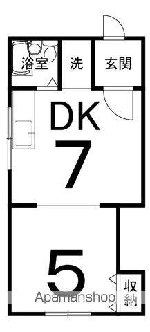 プレザー3(1DK/3階)の間取り写真