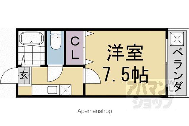 メゾン永楽(1K/3階)の間取り写真