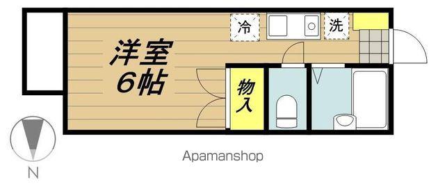 セジュル榎本(ワンルーム/2階)の間取り写真