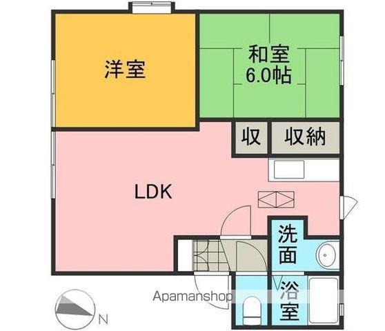 ディアズ出水(2LDK/2階)の間取り写真