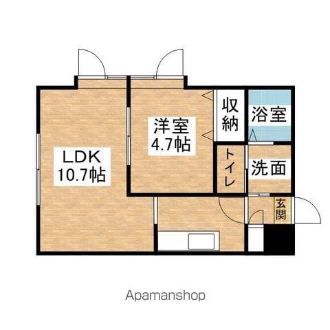 SAN DIEGO(1LDK/3階)の間取り写真