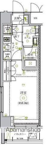 セジョリ方南町(1K/5階)の間取り写真