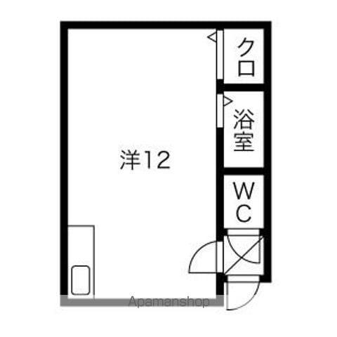 ドリームハウスⅡ(ワンルーム/2階)の間取り写真