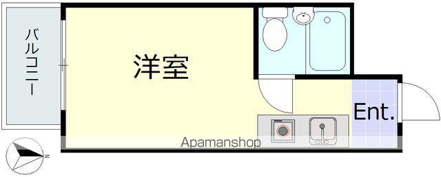 パールシティ中野(ワンルーム/2階)の間取り写真