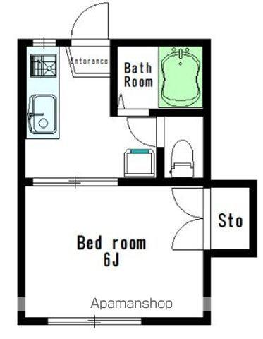 アクアコーポ(1K/1階)の間取り写真