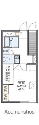 レオパレスマイウス(1K/1階)の間取り写真