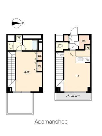 HF中野坂上レジデンス(1LDK/1階)の間取り写真