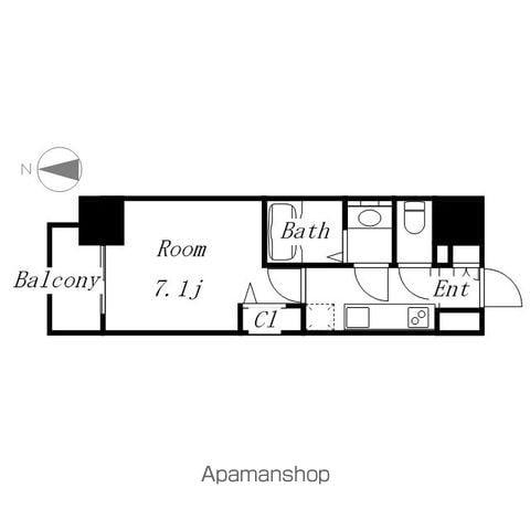プレサンスTHE久屋大通レジェンド(1K/9階)の間取り写真