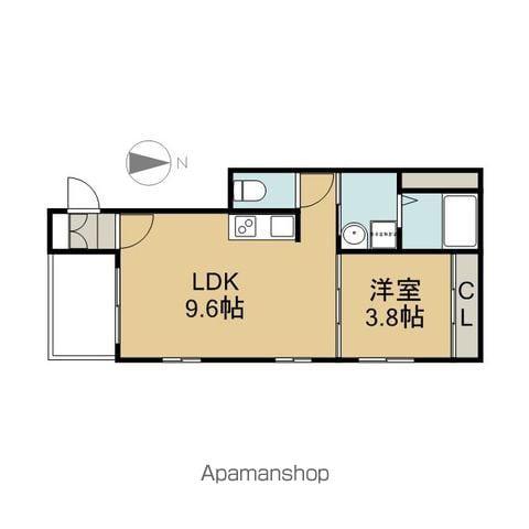 REGALO SHIGA-HONDORI(1LDK/3階)の間取り写真