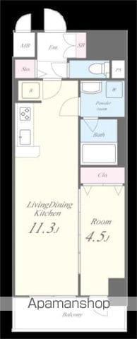 ファンファーレKOGANE(1LDK/6階)の間取り写真
