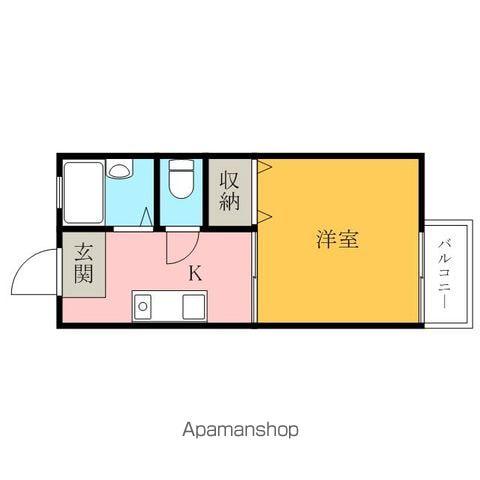 セファミりんくう(1K/2階)の間取り写真